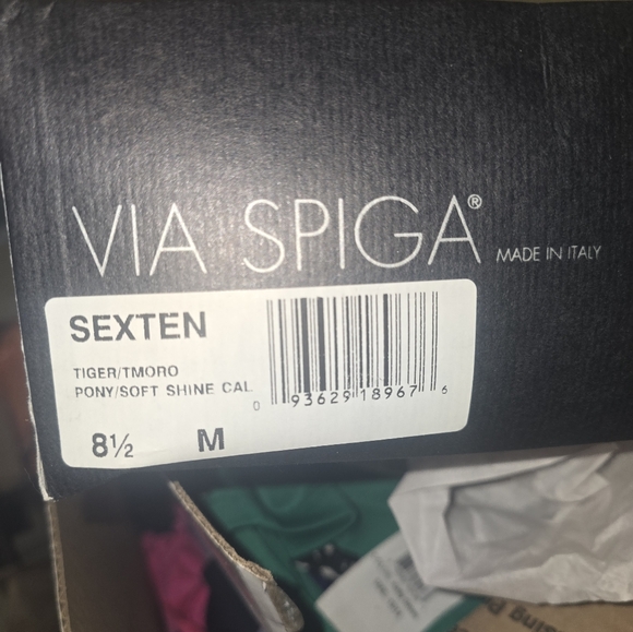 NWT VIA SPIGA CALF HAIR LEATHER PUMPS SZ 8N - Picture 3 of 3